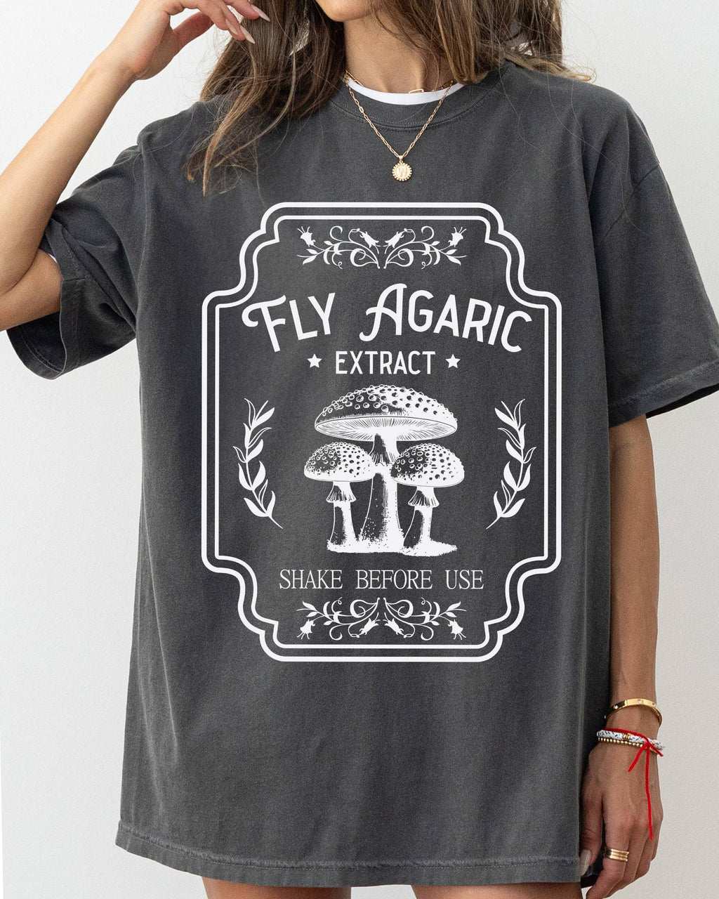 Fly Agaric, Mushroom, Vintage, Western Halloween - Adult & Kids T-Shirts, Sweatshirts & Hoodies apparel design preview 1
