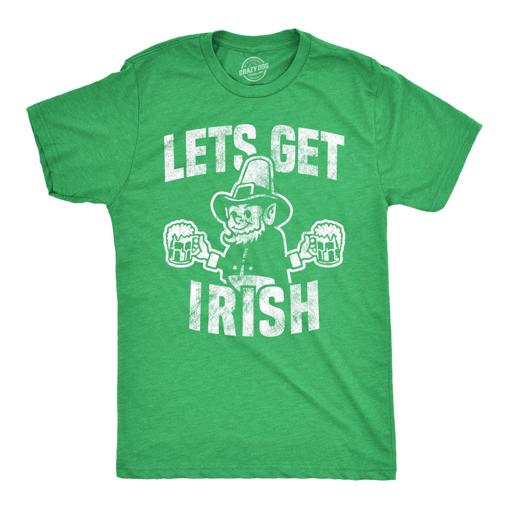 Let's Get Irish Men's - Adult & Kids T-Shirts, Sweatshirts & Hoodies apparel design preview 1