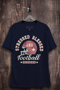 Stressed Blessed and Football Obsessed Graphic Top - Adult & Kids T-Shirts, Sweatshirts & Hoodies apparel design preview 1
