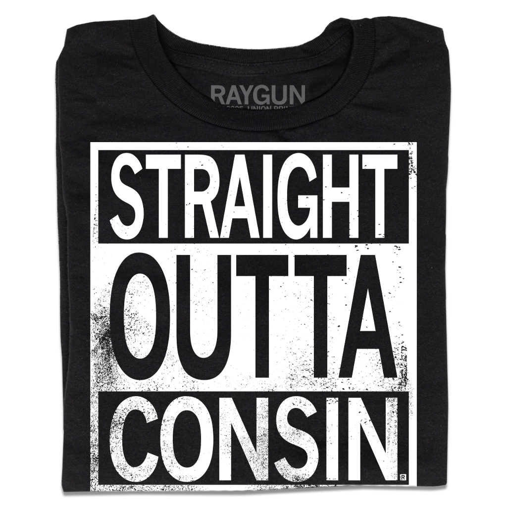 Straight Outta Consin - Adult & Kids T-Shirts, Sweatshirts & Hoodies apparel design preview 1