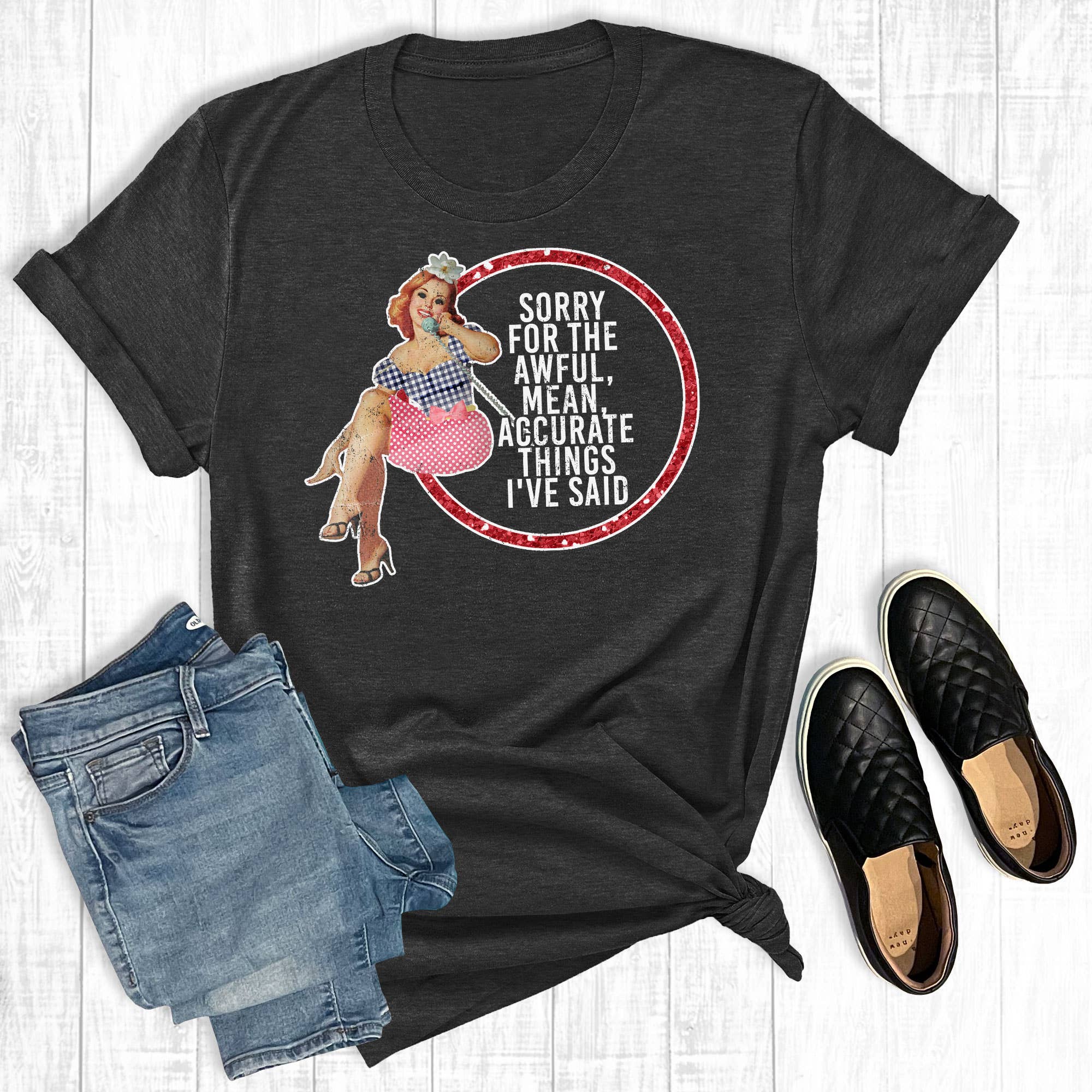 Sorry For the Awful, Mean, Accurate Things I've Said - Adult & Kids T-Shirts, Sweatshirts & Hoodies apparel design preview 1