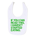 Haven't Started Eating Bib - Adult & Kids T-Shirts, Sweatshirts & Hoodies apparel design preview 1