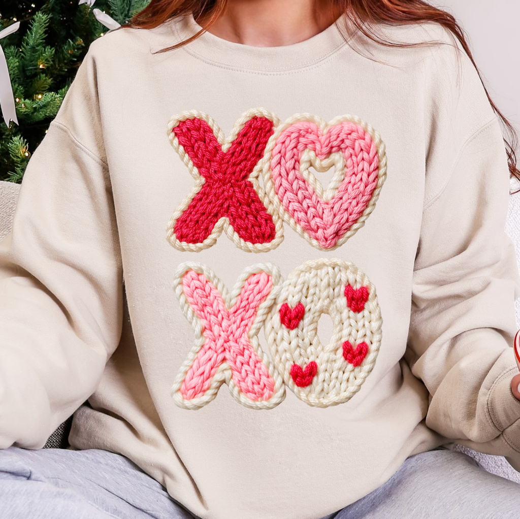 Xoxo Knit or - Adult & Kids T-Shirts, Sweatshirts & Hoodies apparel design preview 1