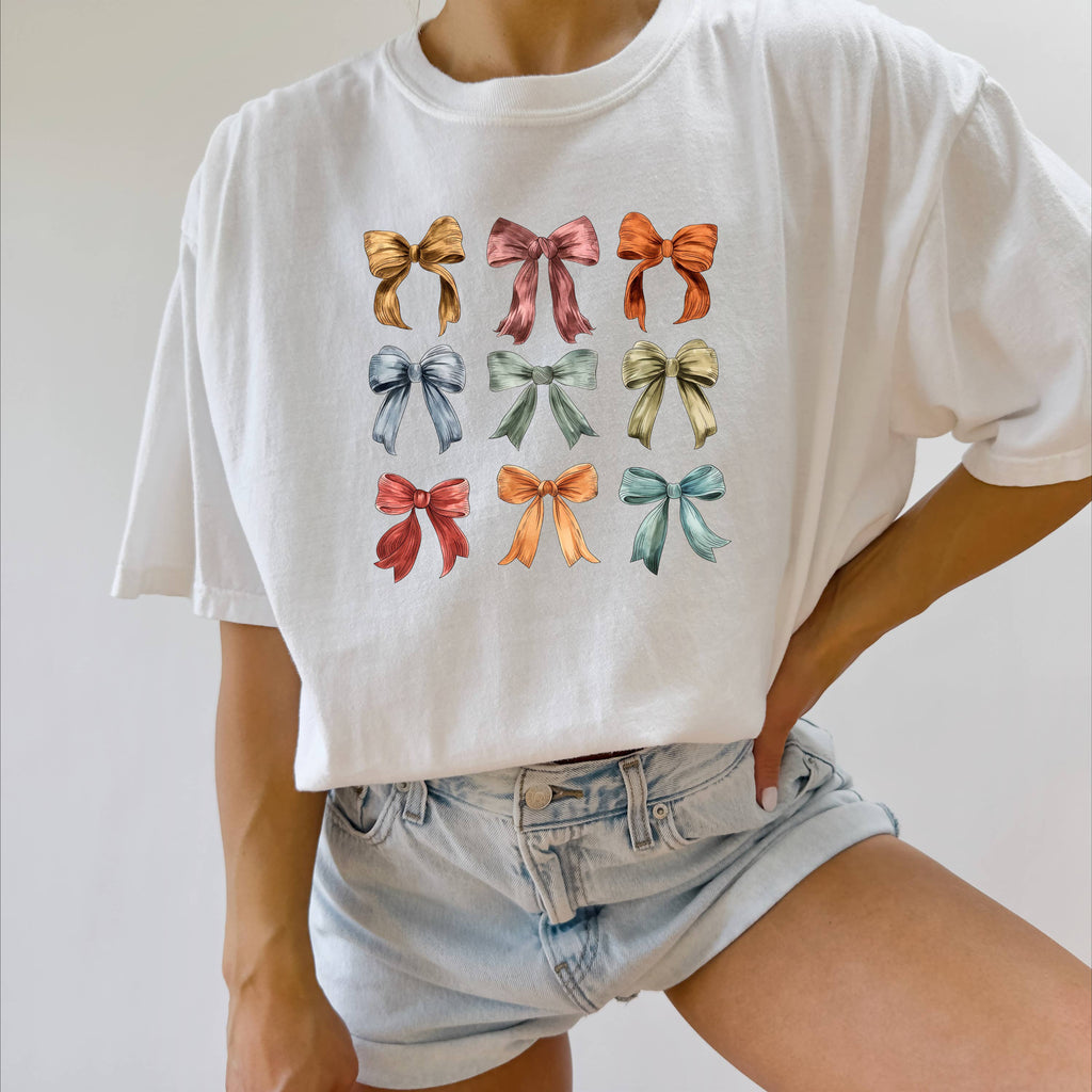 Autumn Bows, Fall Graphic Apparel - Adult & Kids T-Shirts, Sweatshirts & Hoodies apparel design preview 1