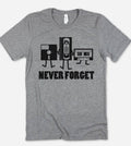 Never Forget Vhs Cassette Floppy Disk Fun Retro - Adult & Kids T-Shirts, Sweatshirts & Hoodies apparel design preview 1