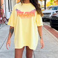 Retro Forgiven Religious Comfort Color Graphic - Adult & Kids T-Shirts, Sweatshirts & Hoodies apparel design preview 1