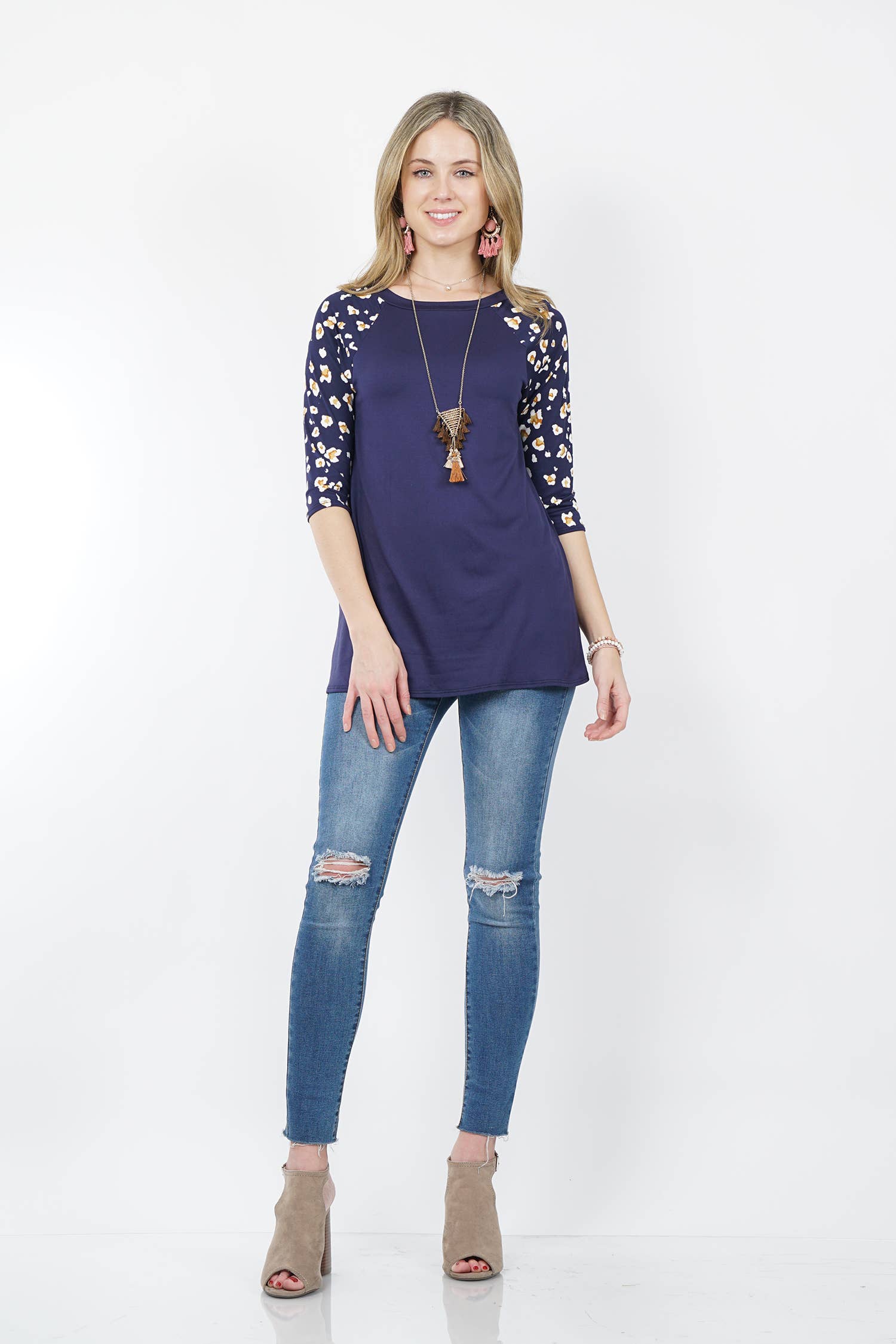 1014 Print Raglan Sleeve Tunic SI-13626 - Adult & Kids T-Shirts, Sweatshirts & Hoodies apparel design preview 1
