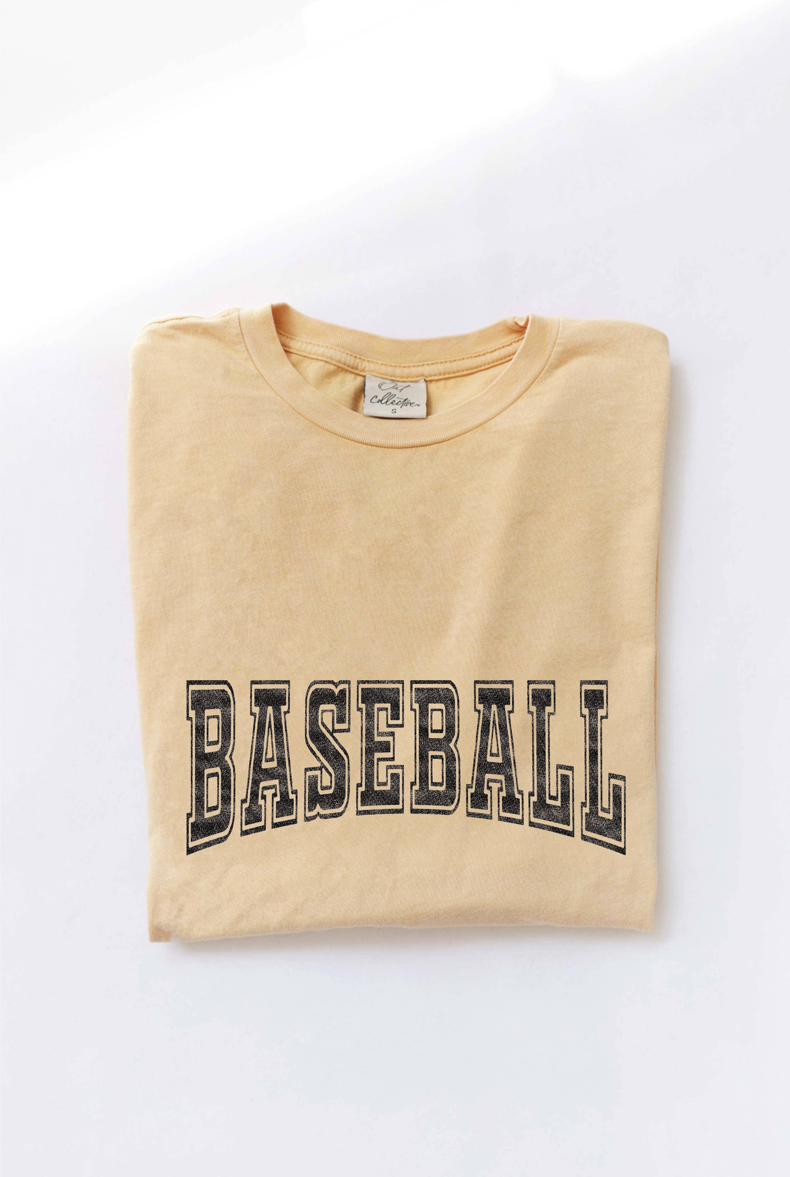 Baseball Mineral Washed Graphic Top - Adult & Kids T-Shirts, Sweatshirts & Hoodies apparel design preview 1