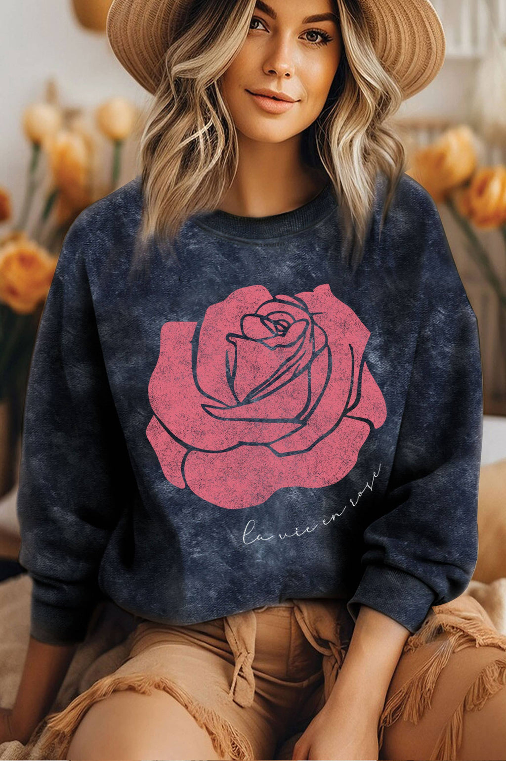 Rose Mineral Graphic Brushed - Adult & Kids T-Shirts, Sweatshirts & Hoodies apparel design preview 1