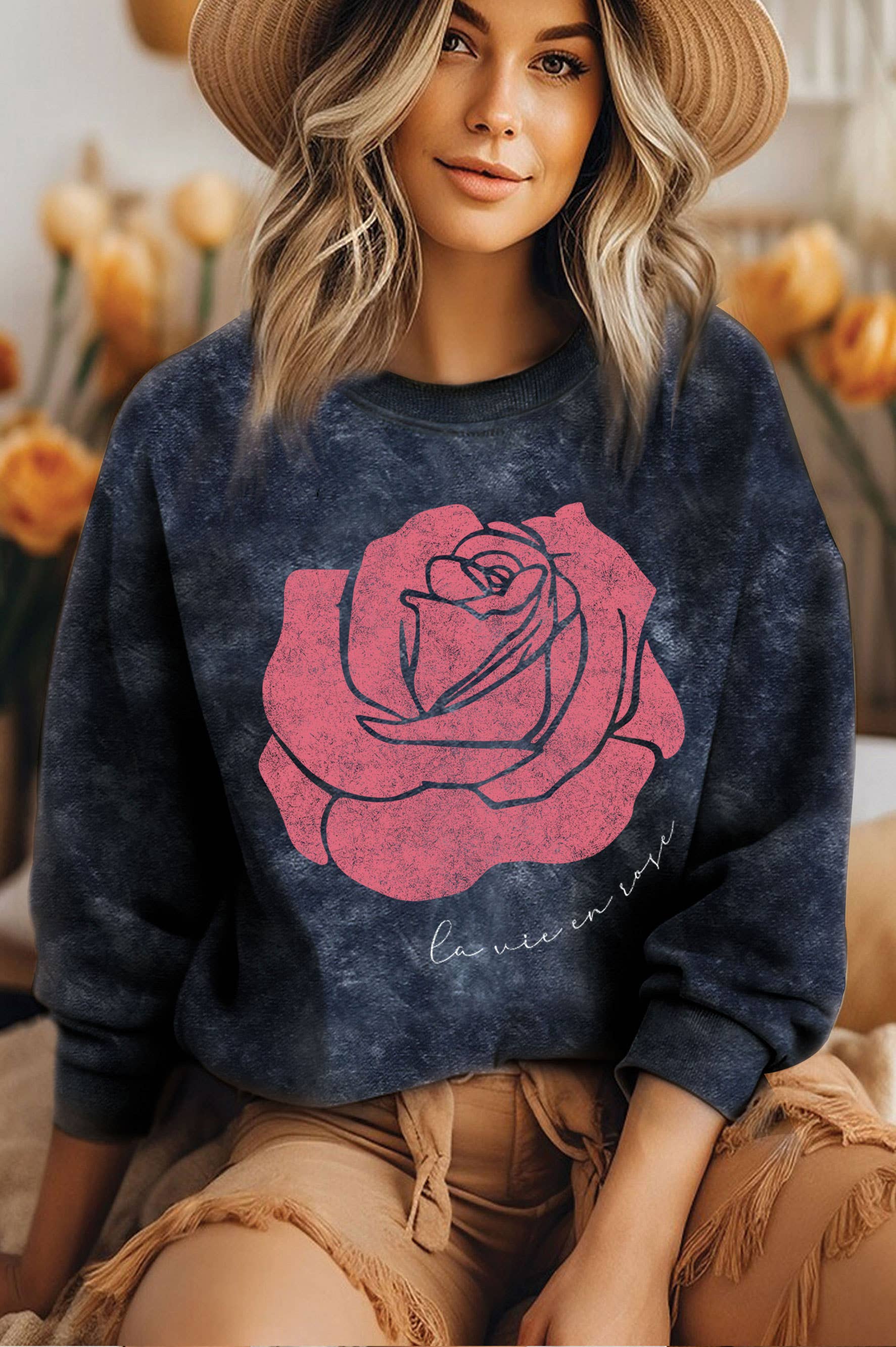 Rose Mineral Graphic Brushed - Adult & Kids T-Shirts, Sweatshirts & Hoodies apparel design preview 1