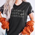 Flannels Boots and Bonfires - Adult & Kids T-Shirts, Sweatshirts & Hoodies apparel design preview 1