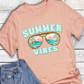 Summer Vibes Retro Shades Graphic - Adult & Kids T-Shirts, Sweatshirts & Hoodies apparel design preview 1