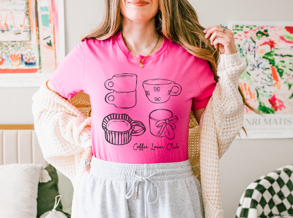 Coffee Lover Club Graphic Summer - Adult & Kids T-Shirts, Sweatshirts & Hoodies apparel design preview 1