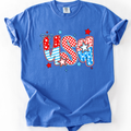 USA, Patriotic Patterns Fourth of July, America - Adult & Kids T-Shirts, Sweatshirts & Hoodies apparel design preview 1