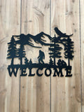 Bigfoot Welcome Sign - Adult & Kids T-Shirts, Sweatshirts & Hoodies apparel design preview 1