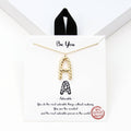 Gold-Dipped Twisted Initial Pendant Necklace - Adult & Kids T-Shirts, Sweatshirts & Hoodies apparel design preview 1