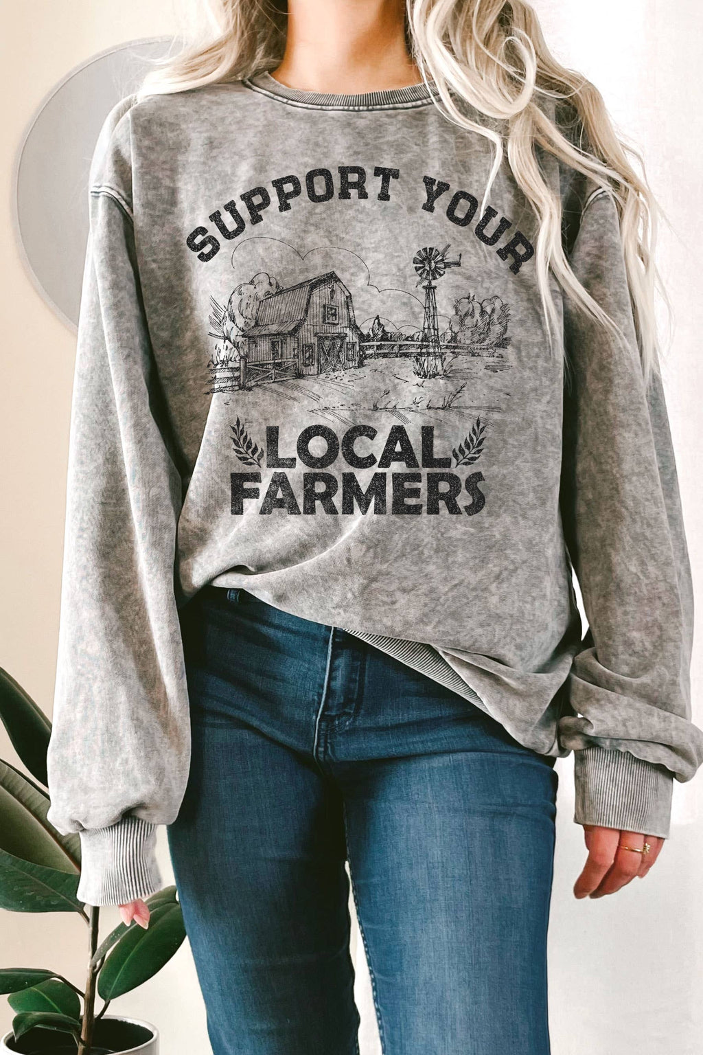 Support Your Local Farmers Mineral Graphic Terry - Adult & Kids T-Shirts, Sweatshirts & Hoodies apparel design preview 1