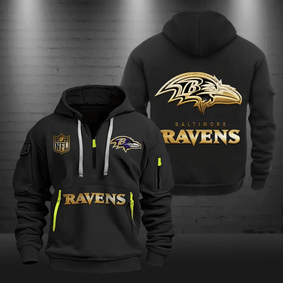 Baltimore Ravens Tactical Zip - Adult & Kids T-Shirts, Sweatshirts & Hoodies apparel design preview 1