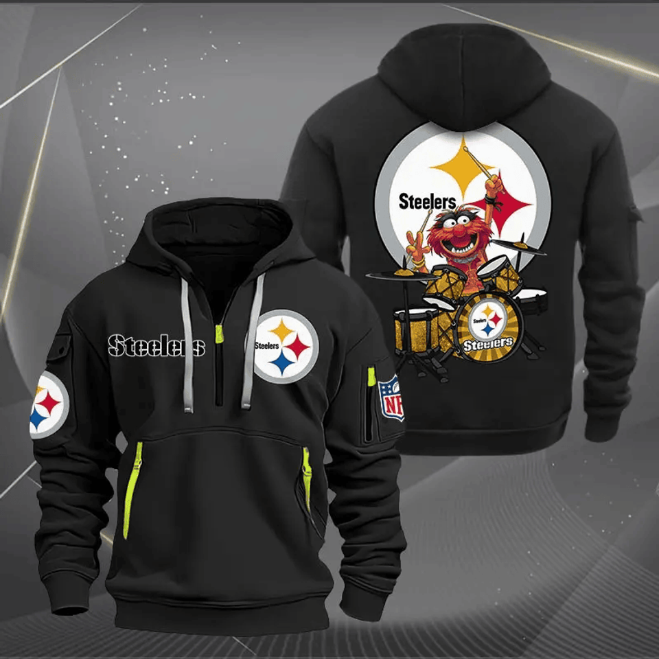 Pittsburgh Steeler Tactical Zip - Adult & Kids T-Shirts, Sweatshirts & Hoodies apparel design preview 1