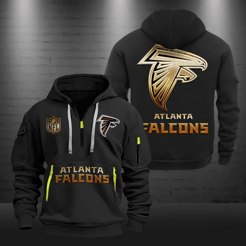 Atlanta Falcons Tactical Zip - Adult & Kids T-Shirts, Sweatshirts & Hoodies apparel design preview 1
