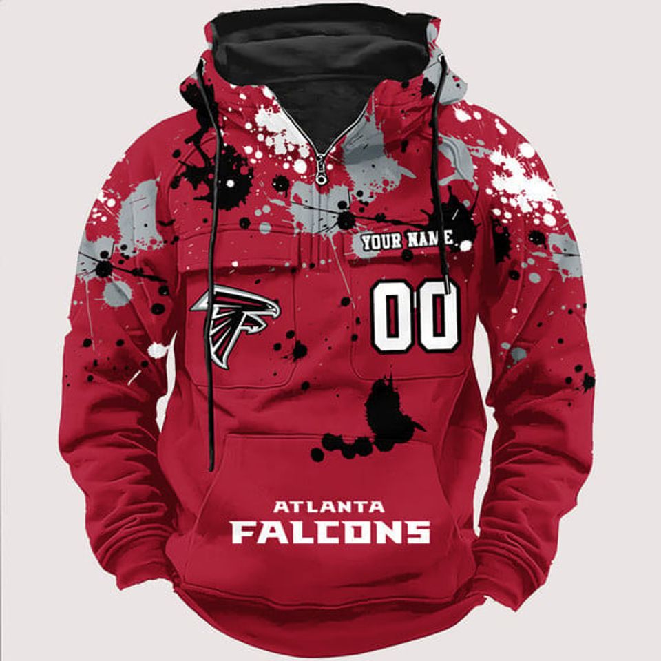 Personalized Atlanta Falcons Paint-Splatter Custom - Adult & Kids T-Shirts, Sweatshirts & Hoodies apparel design preview 1