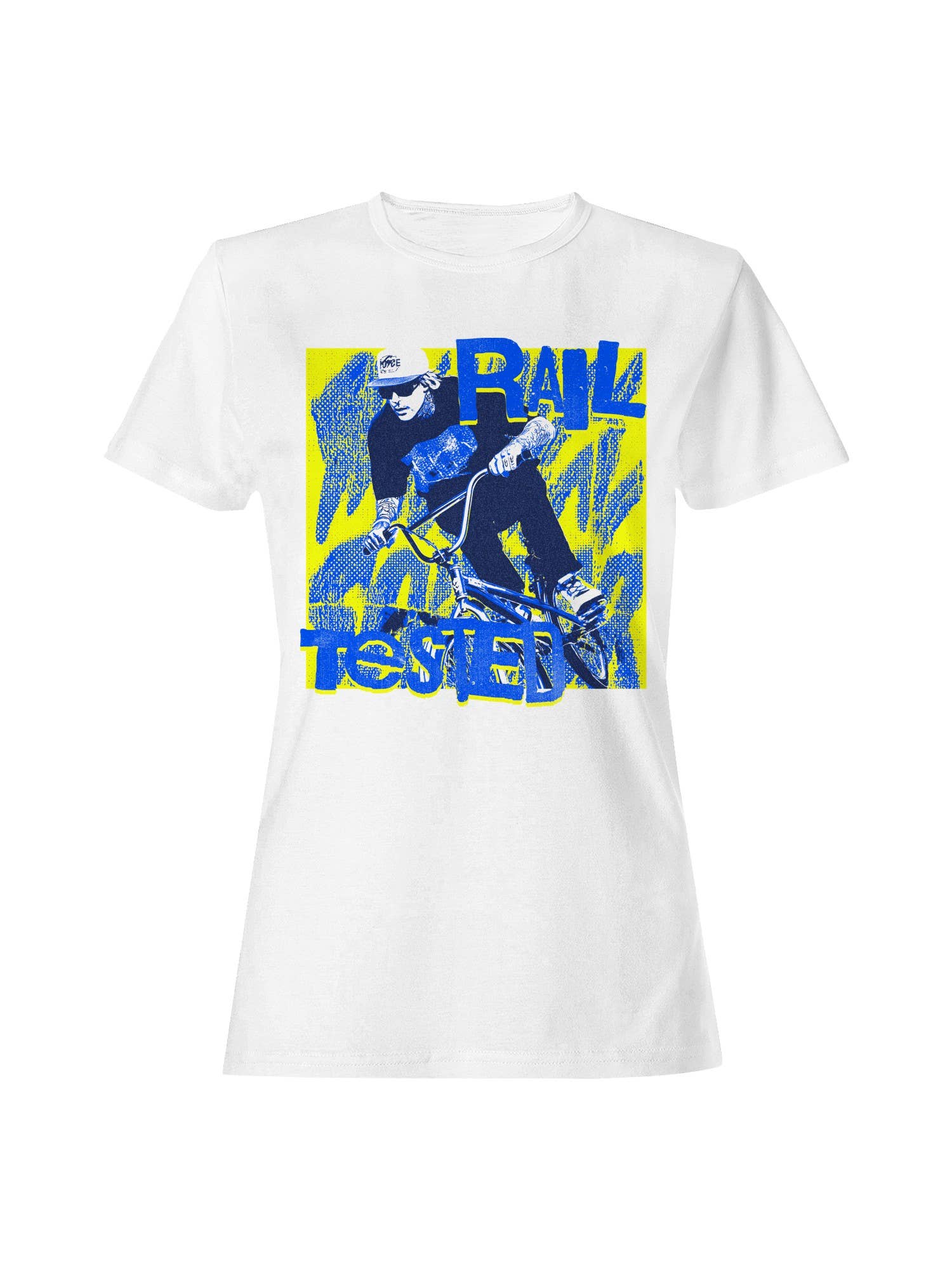 Rail Tested Bmx Design Women's - Adult & Kids T-Shirts, Sweatshirts & Hoodies apparel design preview 1