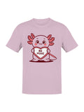 Cute Axolotl Valentine Art Men's - Adult & Kids T-Shirts, Sweatshirts & Hoodies apparel design preview 1