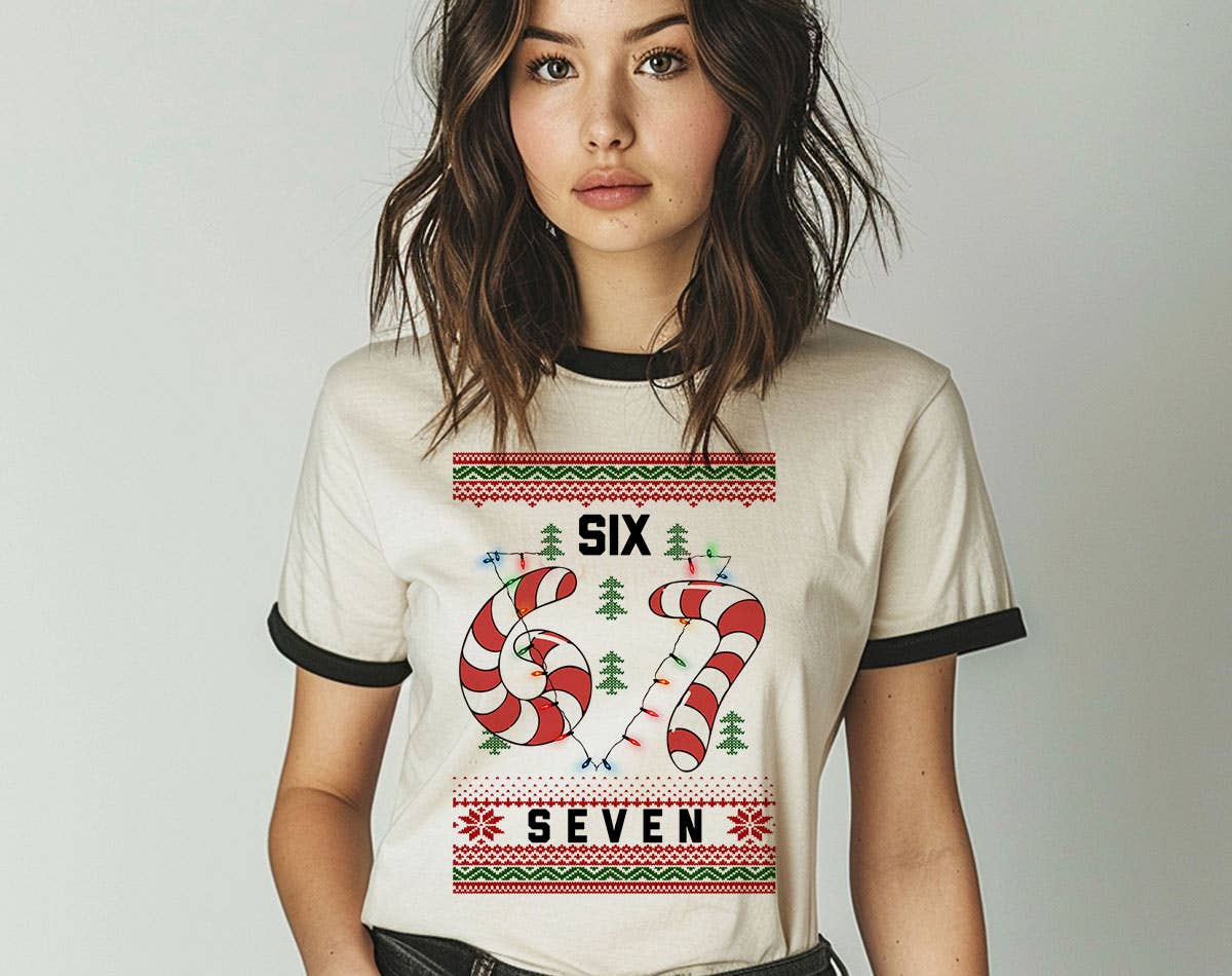 67 Ugly Christmas Sweater Meme Funny Ringer - Adult & Kids T-Shirts, Sweatshirts & Hoodies apparel design preview 1