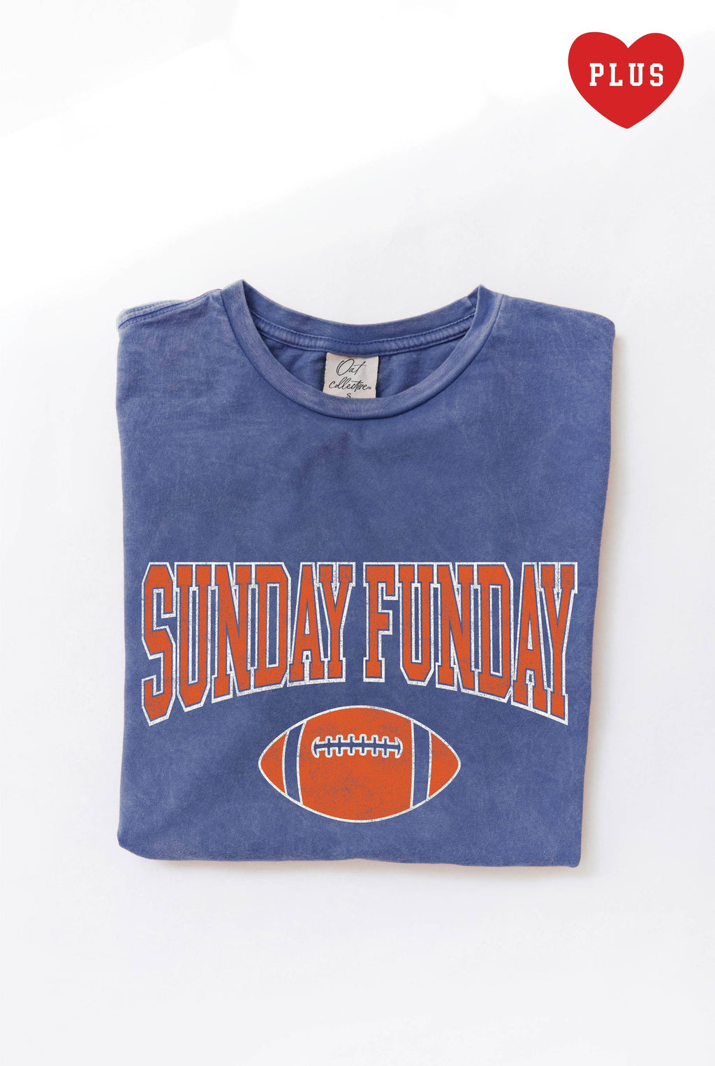 Sunday Funday Graphic Plus Size Mineral Washed Top - Adult & Kids T-Shirts, Sweatshirts & Hoodies apparel design preview 1
