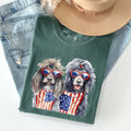 Patriotic Dogs, Hippie, Funny, 4th of July - Adult & Kids T-Shirts, Sweatshirts & Hoodies apparel design preview 1