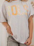 Tennessee Vols Quilted Puff Ink Ash Gray Thrifted - Adult & Kids T-Shirts, Sweatshirts & Hoodies apparel design preview 1