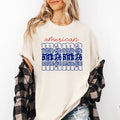 American Mama Patriotic, Stars Leopard, 4th of July - Adult & Kids T-Shirts, Sweatshirts & Hoodies apparel design preview 1