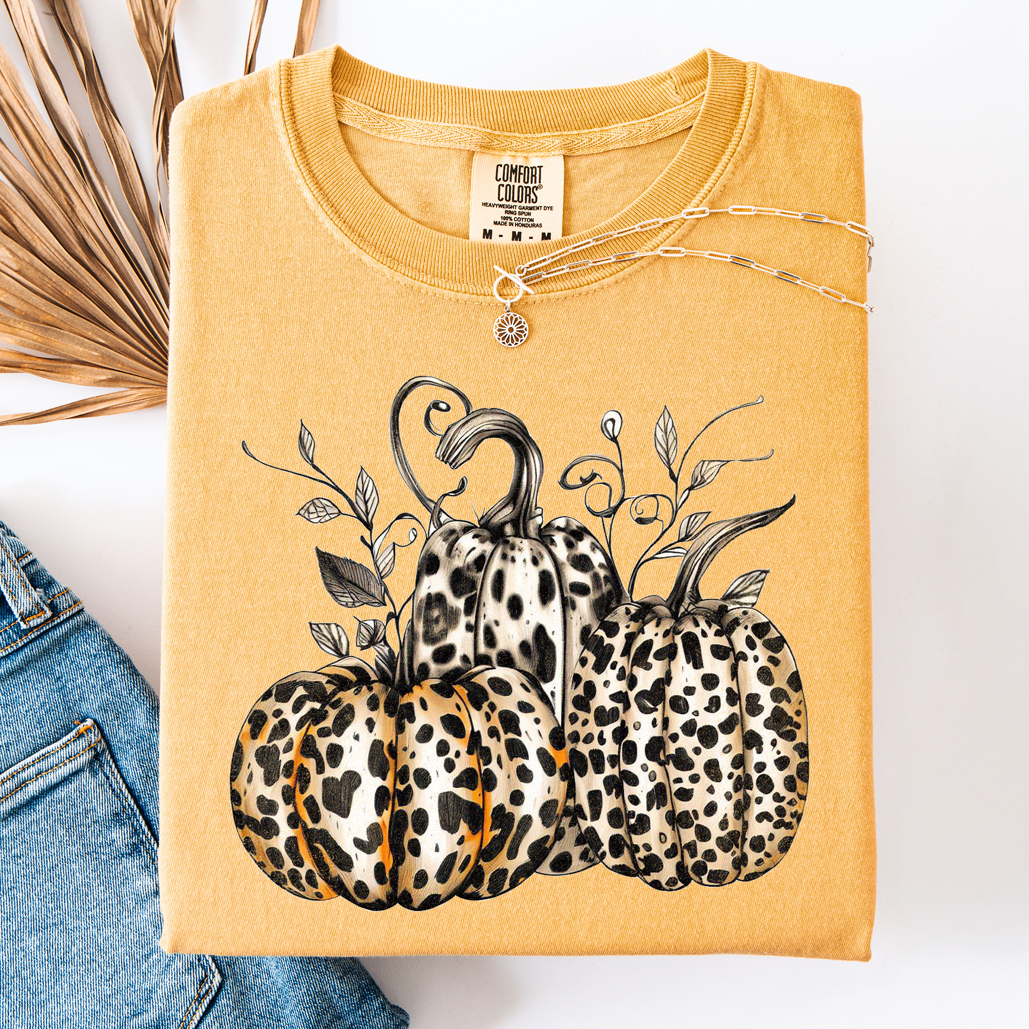 Leopard Print Pumpkins, Cute, Halloween, Autumn Fall - Adult & Kids T-Shirts, Sweatshirts & Hoodies apparel design preview 1