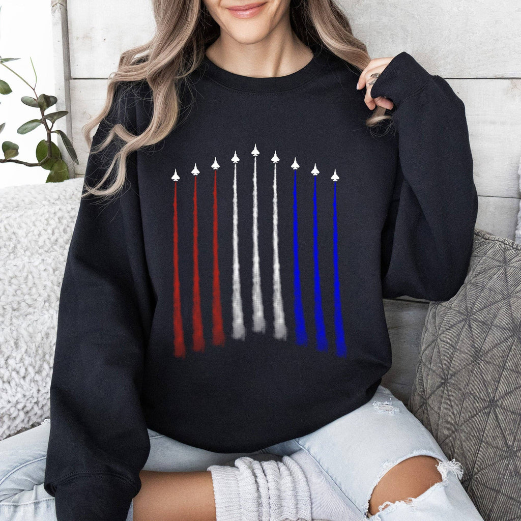 Fighter Jets, Military, Navy, Air Force, American - Adult & Kids T-Shirts, Sweatshirts & Hoodies apparel design preview 1
