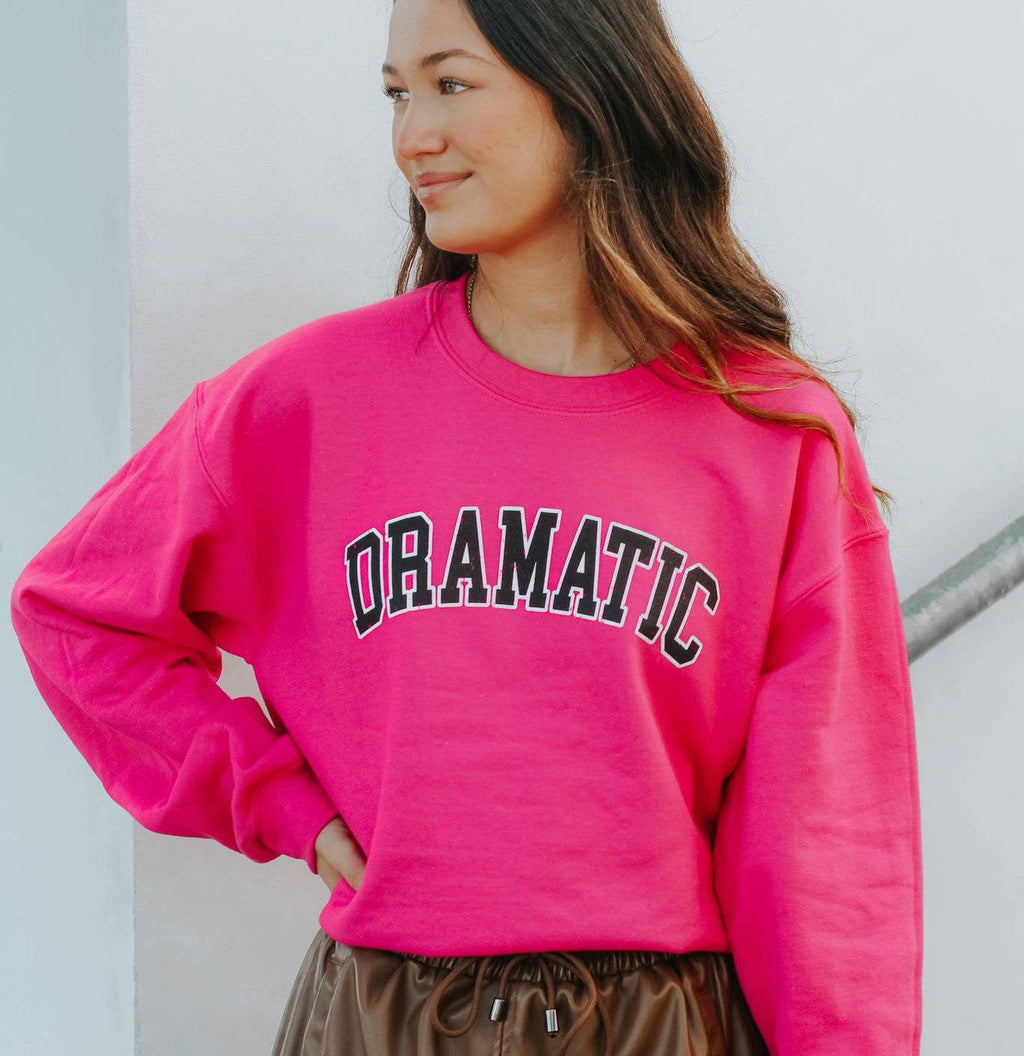 Dramatic Crewneck Pink - Adult & Kids T-Shirts, Sweatshirts & Hoodies apparel design preview 1