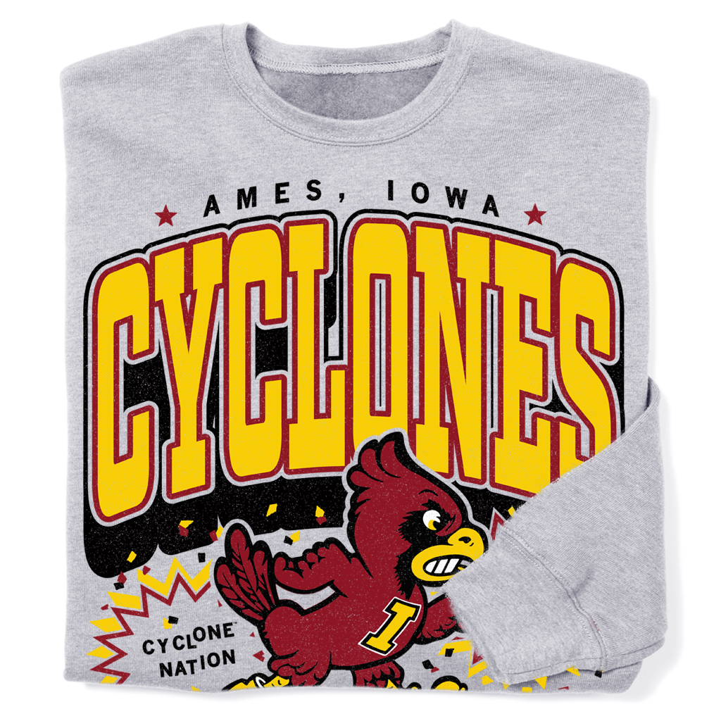 Cyclones Max Collegiate Crew - Adult & Kids T-Shirts, Sweatshirts & Hoodies apparel design preview 1