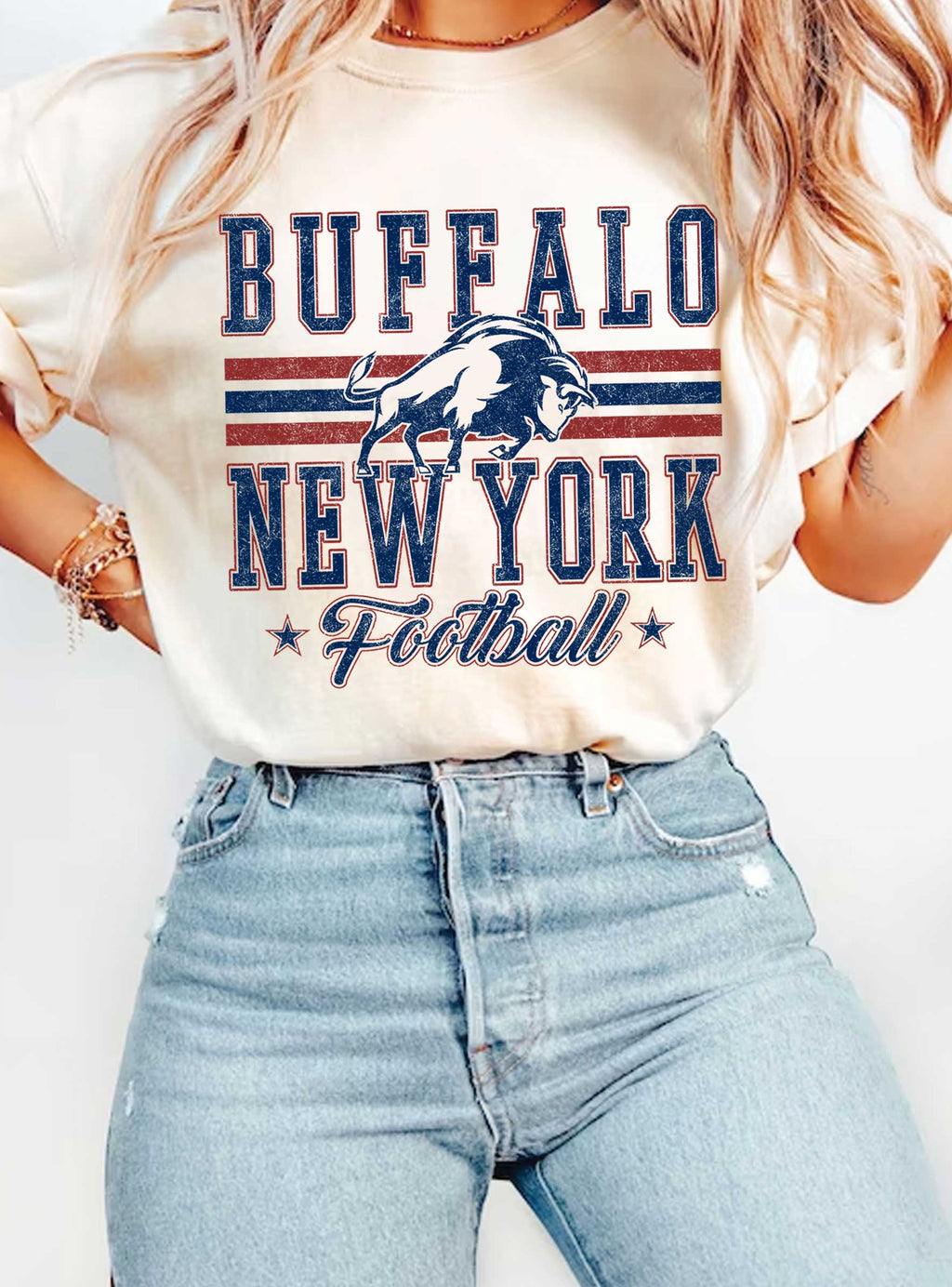 Buffalo New York Football Graphic - Adult & Kids T-Shirts, Sweatshirts & Hoodies apparel design preview 1