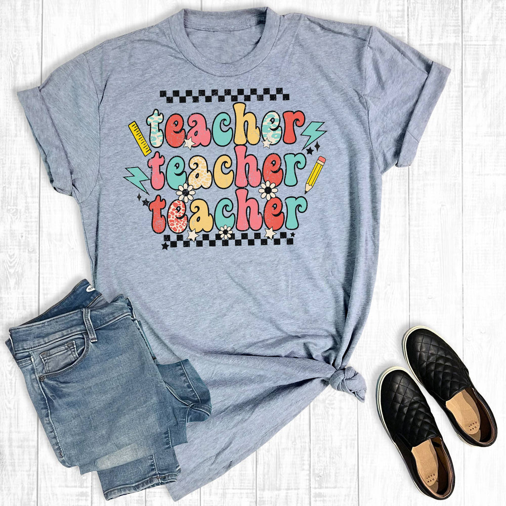 Retro Teacher Graphic - Adult & Kids T-Shirts, Sweatshirts & Hoodies apparel design preview 1