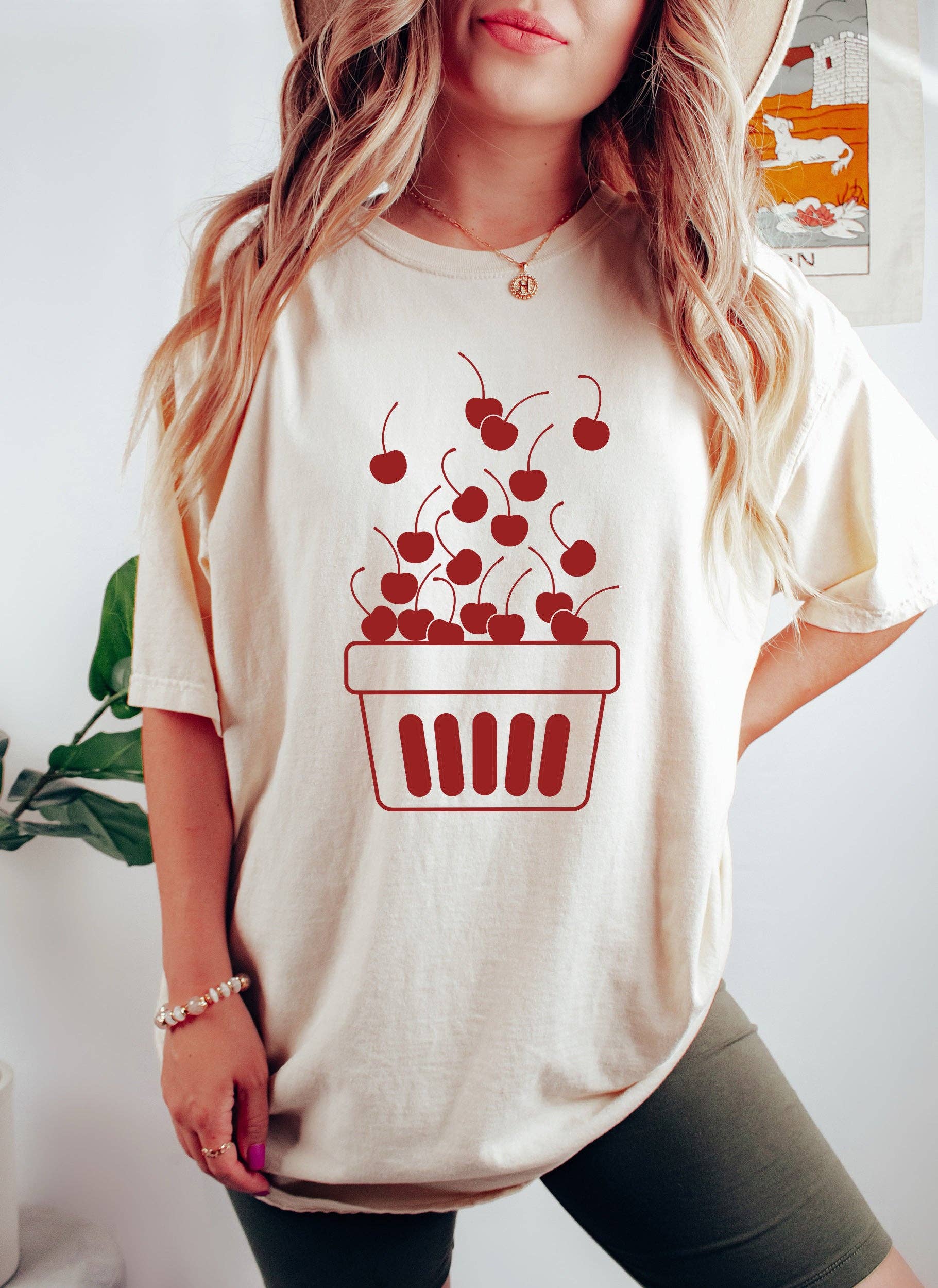 Cherries in A Basket - Adult & Kids T-Shirts, Sweatshirts & Hoodies apparel design preview 1