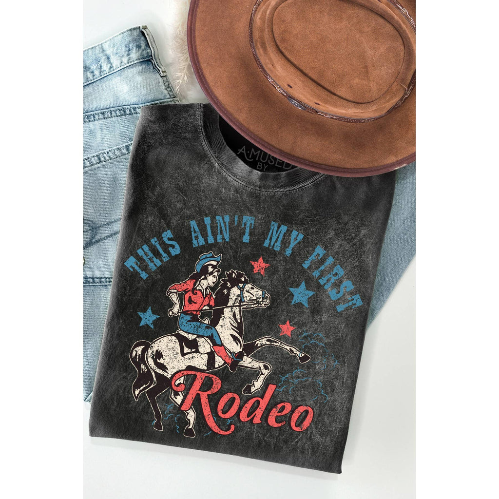 Rodeo Cow Girl- Mineral Wash - Adult & Kids T-Shirts, Sweatshirts & Hoodies apparel design preview 1