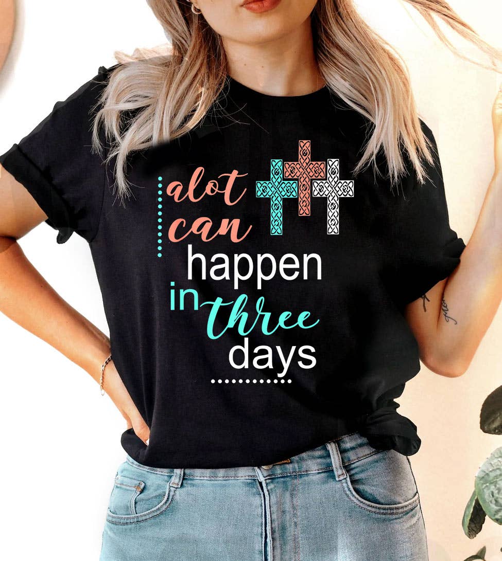Alot Can Happ Christian Religious Easter Jesus God - Adult & Kids T-Shirts, Sweatshirts & Hoodies apparel design preview 1
