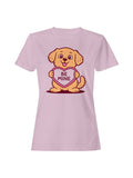 Cute Dog Holding Be Mine Heart Women's - Adult & Kids T-Shirts, Sweatshirts & Hoodies apparel design preview 1