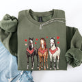 Horses, Western, Valentine's Day Cowboy, Cowgirl - Adult & Kids T-Shirts, Sweatshirts & Hoodies apparel design preview 1