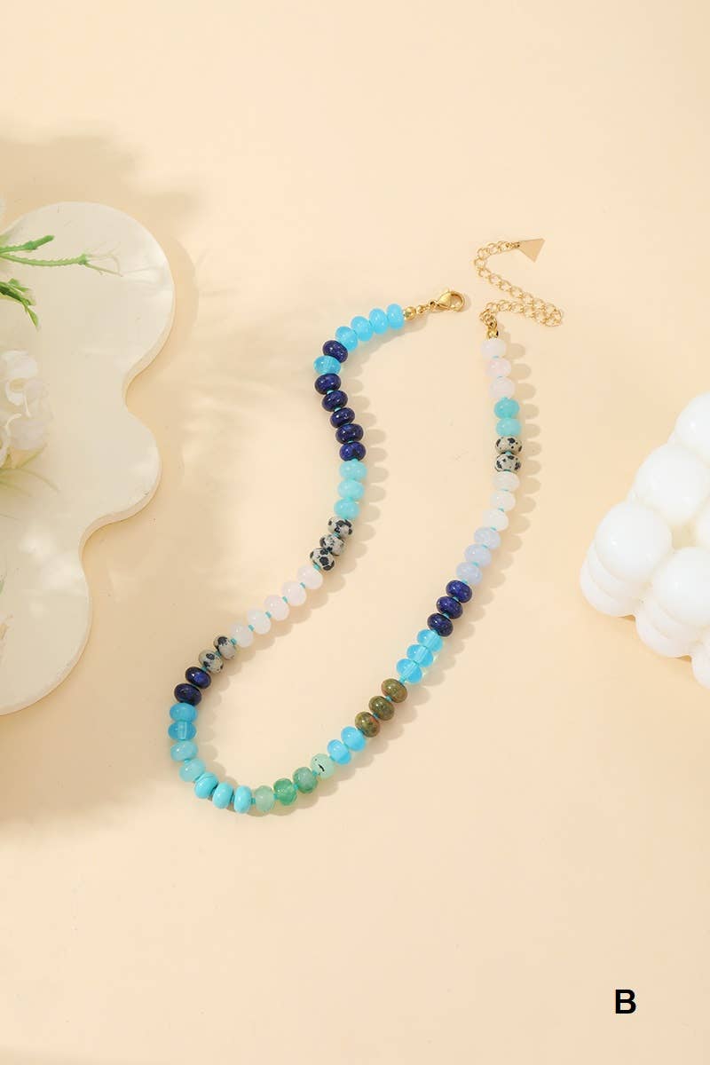 ..0807 Trendy Natural Agate Gemstone Necklace - Adult & Kids T-Shirts, Sweatshirts & Hoodies apparel design preview 1