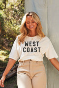 West Coast Mineral Washed Graphic Top Relaxed Unisex - Adult & Kids T-Shirts, Sweatshirts & Hoodies apparel design preview 1