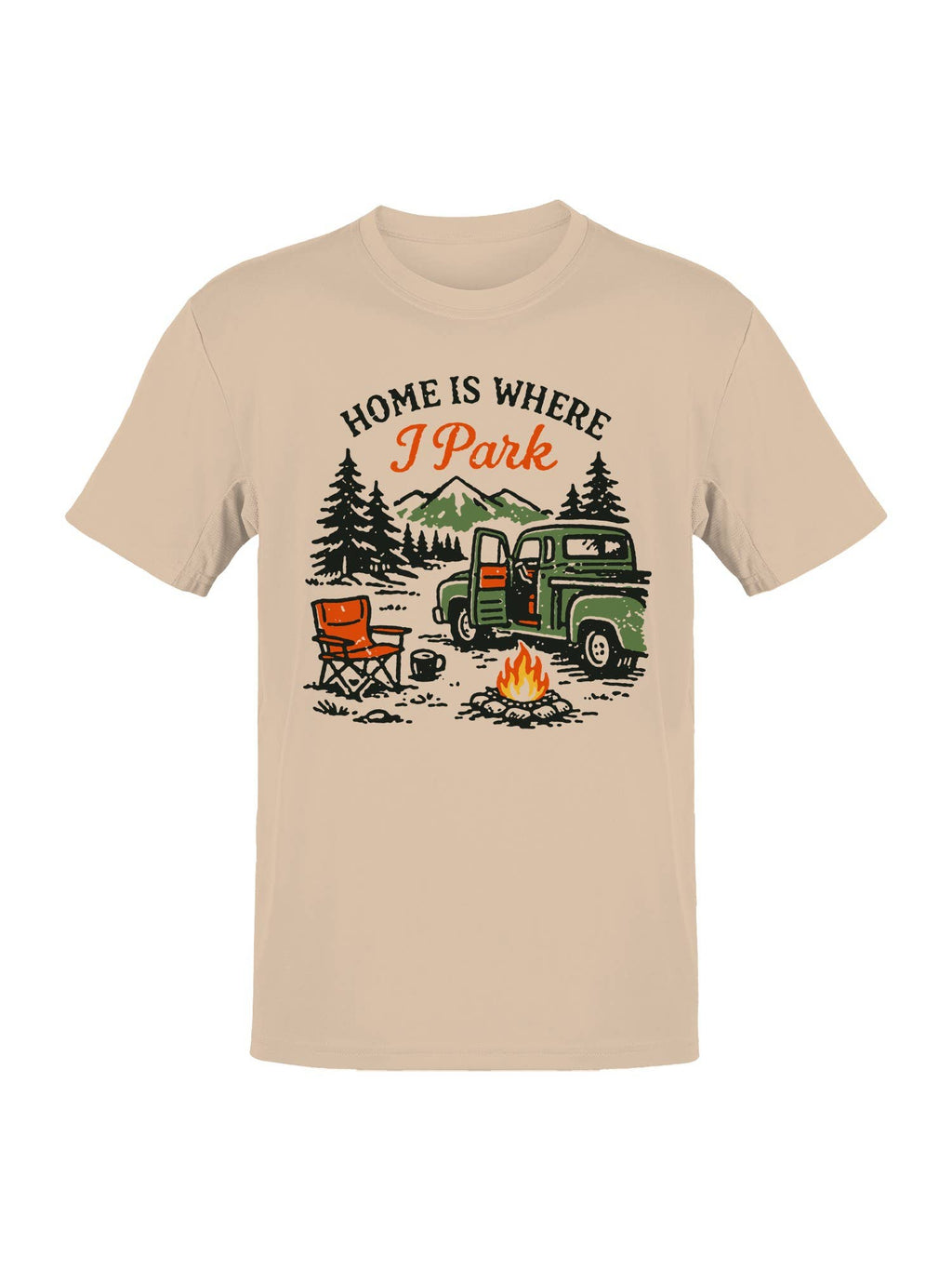 Roadtrip USA Home Is Where I Park Graphic Men's - Adult & Kids T-Shirts, Sweatshirts & Hoodies apparel design preview 1