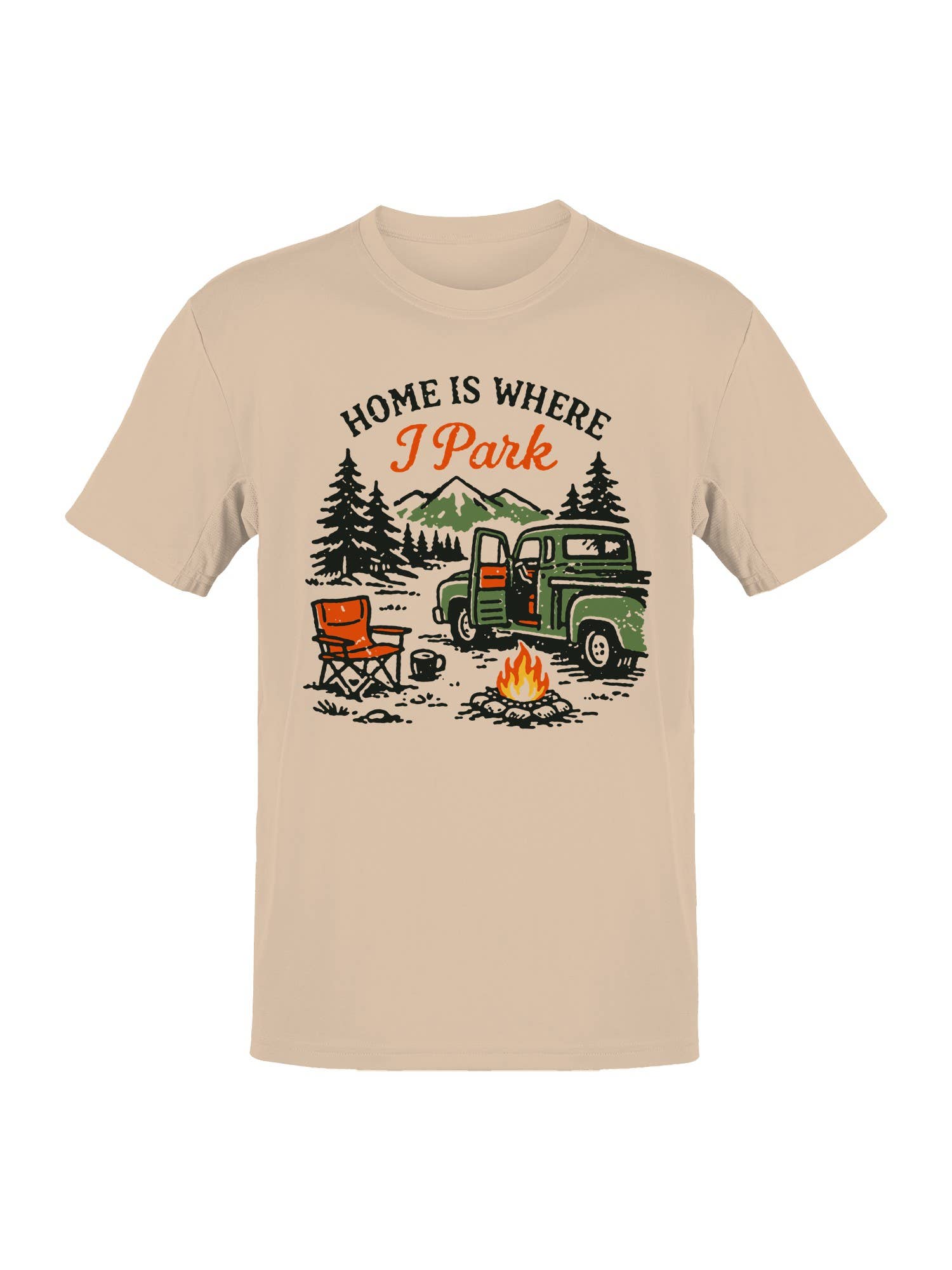Roadtrip USA Home Is Where I Park Graphic Men's - Adult & Kids T-Shirts, Sweatshirts & Hoodies apparel design preview 1