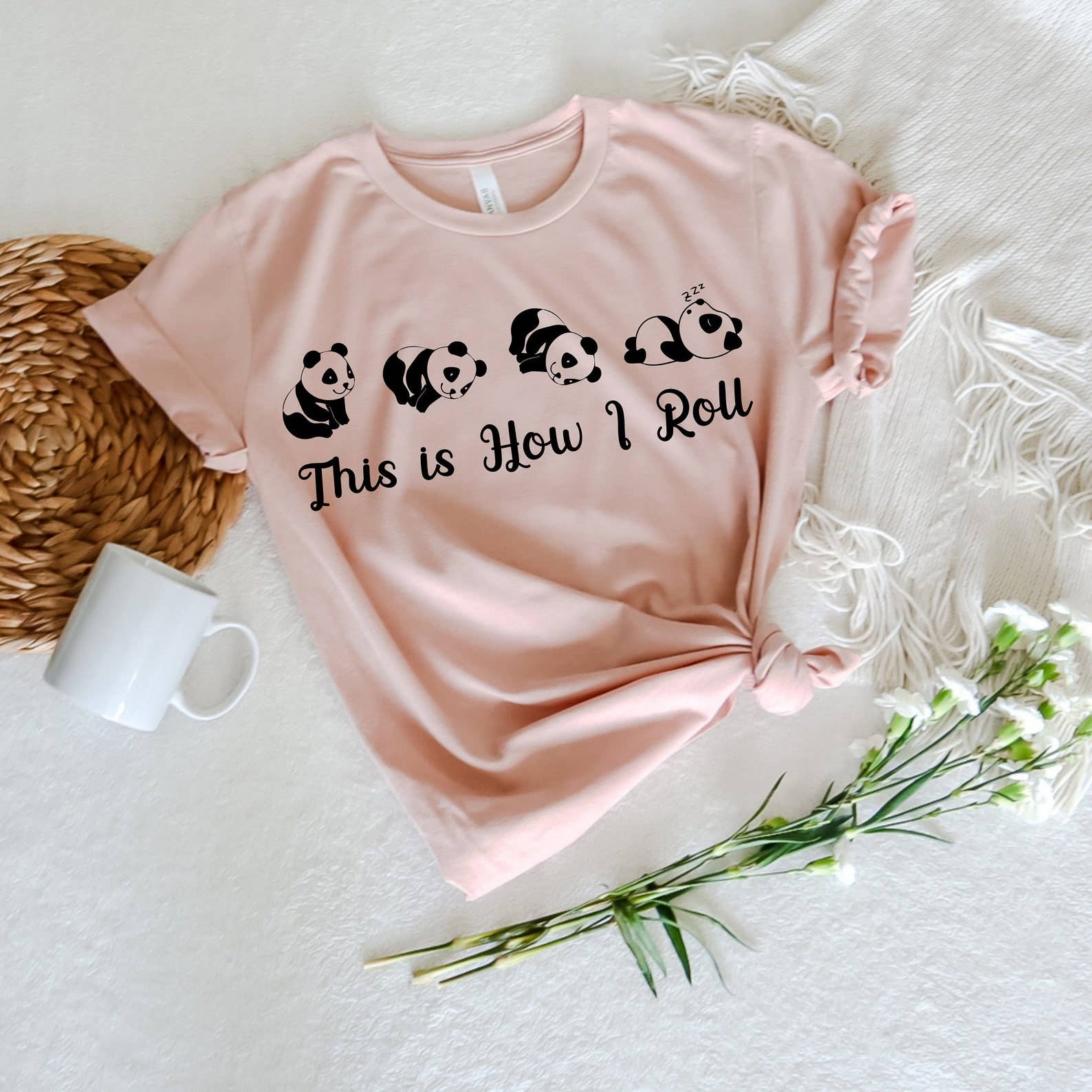 This Is How I Roll Panda - Adult & Kids T-Shirts, Sweatshirts & Hoodies apparel design preview 1