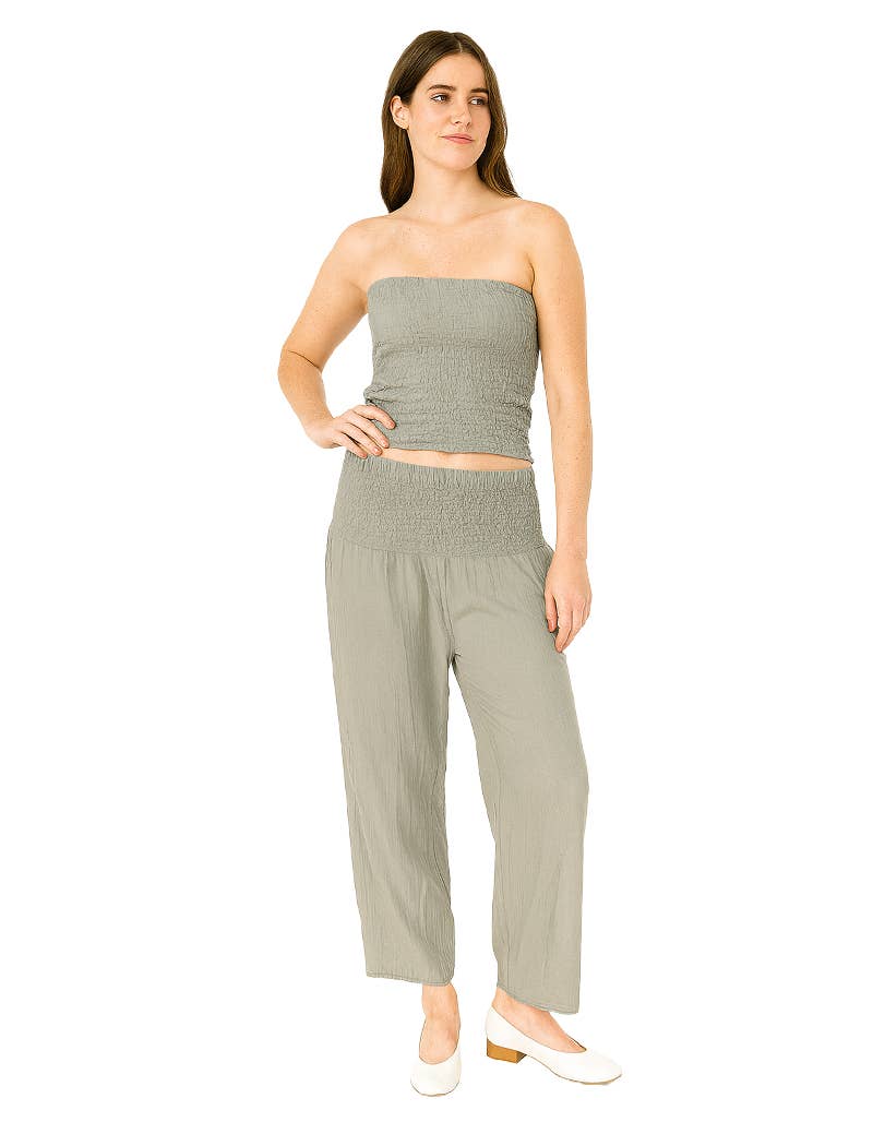 Cotton Tube Top Pant Set (KT-1686) - Adult & Kids T-Shirts, Sweatshirts & Hoodies apparel design preview 1