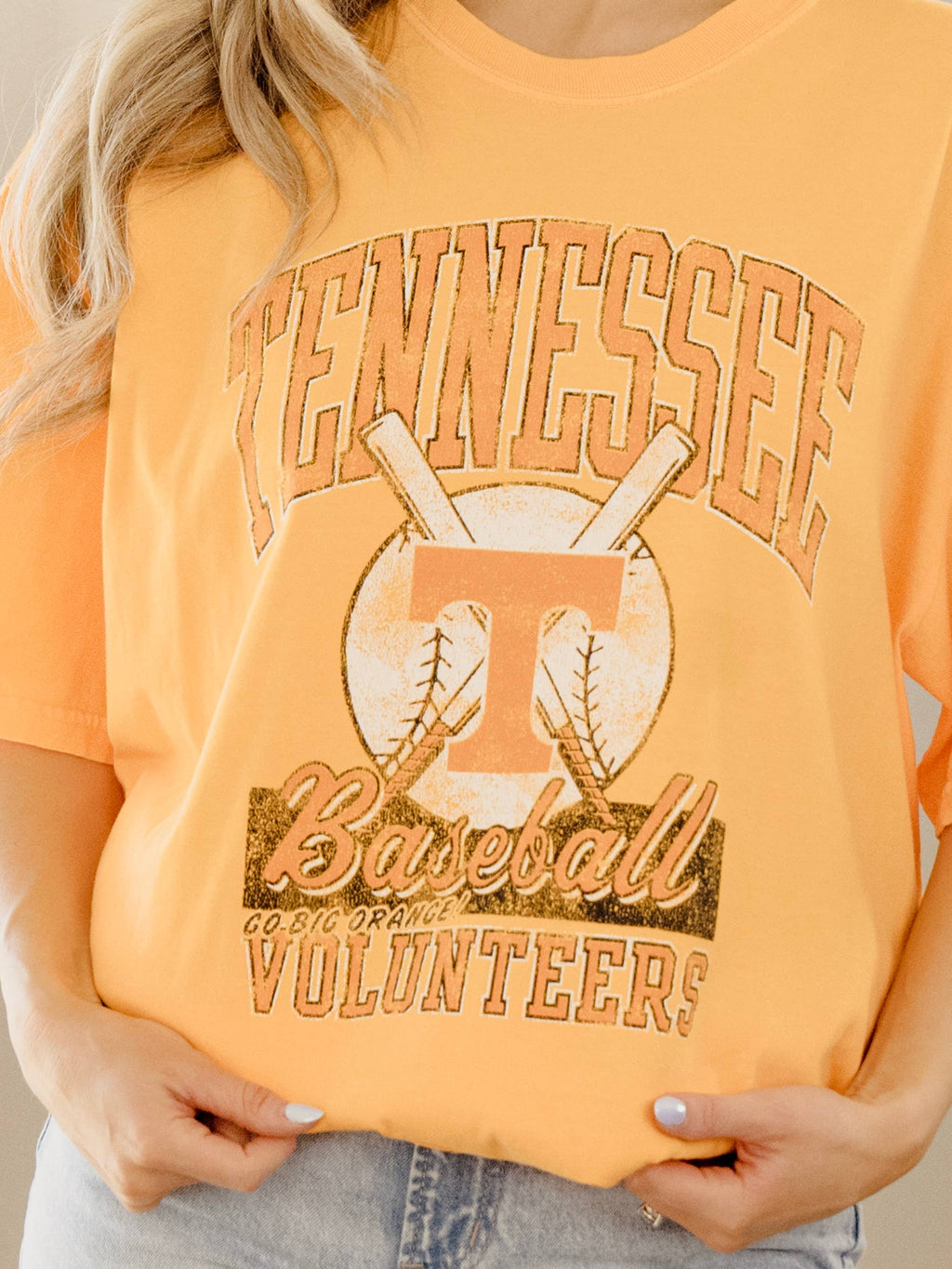 Tennessee Vols Baseball Orange Comfort Colors - Adult & Kids T-Shirts, Sweatshirts & Hoodies apparel design preview 1